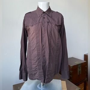 Purple Fumagali Button Down Shirt